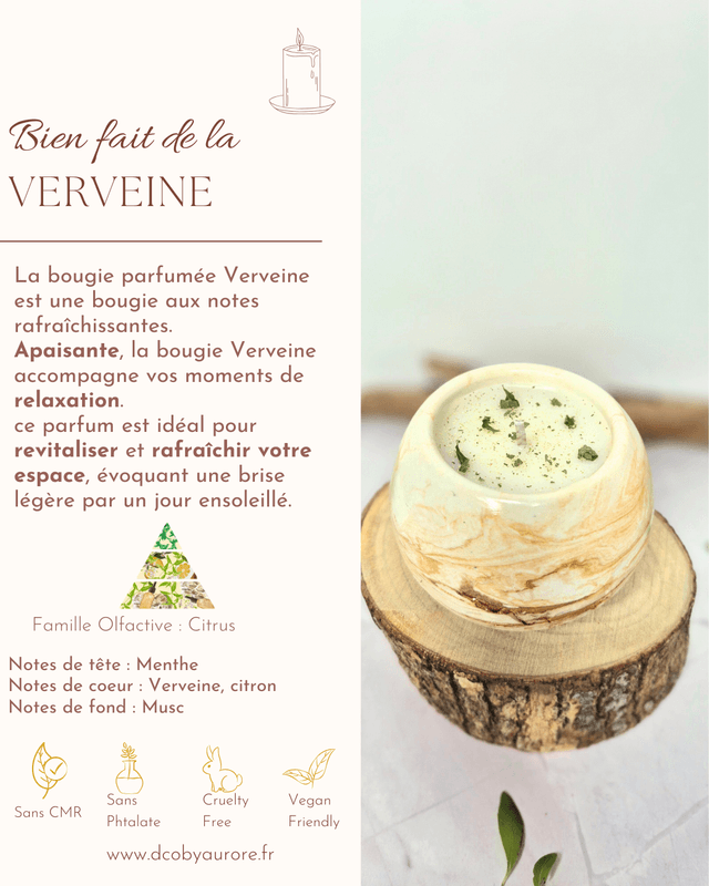 Les bougies Verveine
