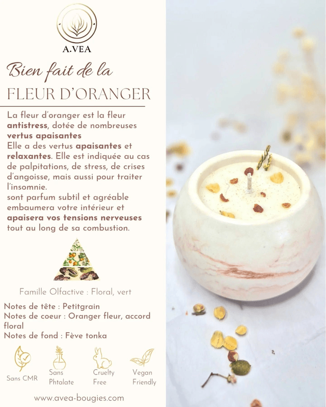 Les bougies Fleur d'oranger