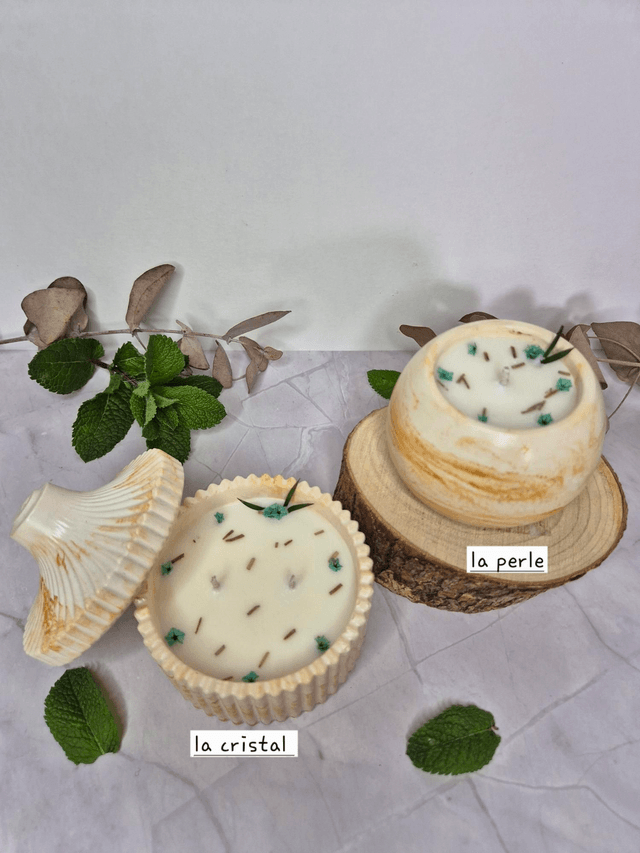 Les bougies menthe & Eucalyptus