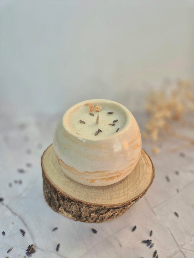 Les bougies musc blanc & lavande
