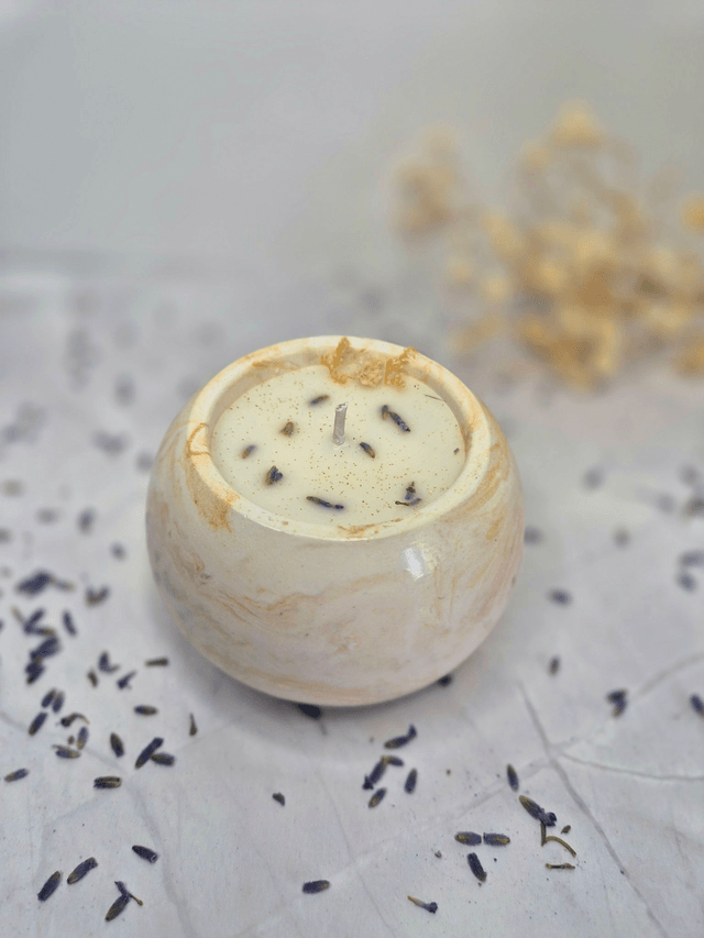 Les bougies musc blanc & lavande